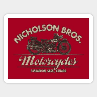 Nicholson Bros. Motorcycles 1933 Sticker